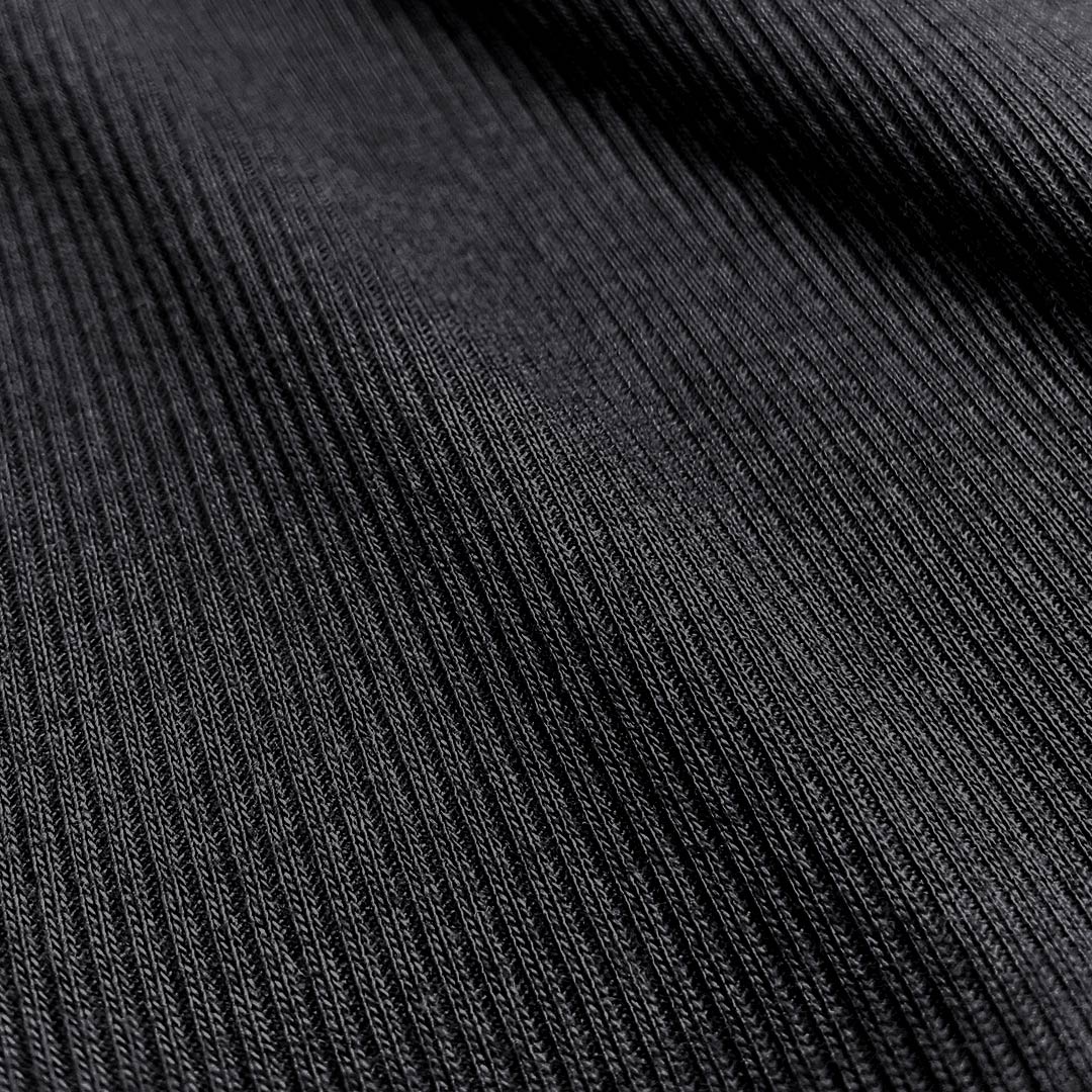 Layers Classic Ribbed Fitted Tank Black - Image 4