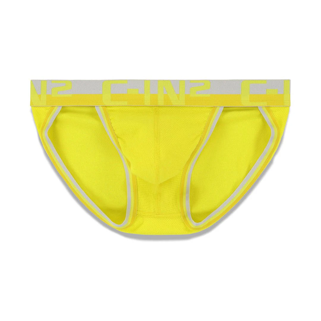 Grip Mesh Dash Brief Yaron Yellow - Image 4