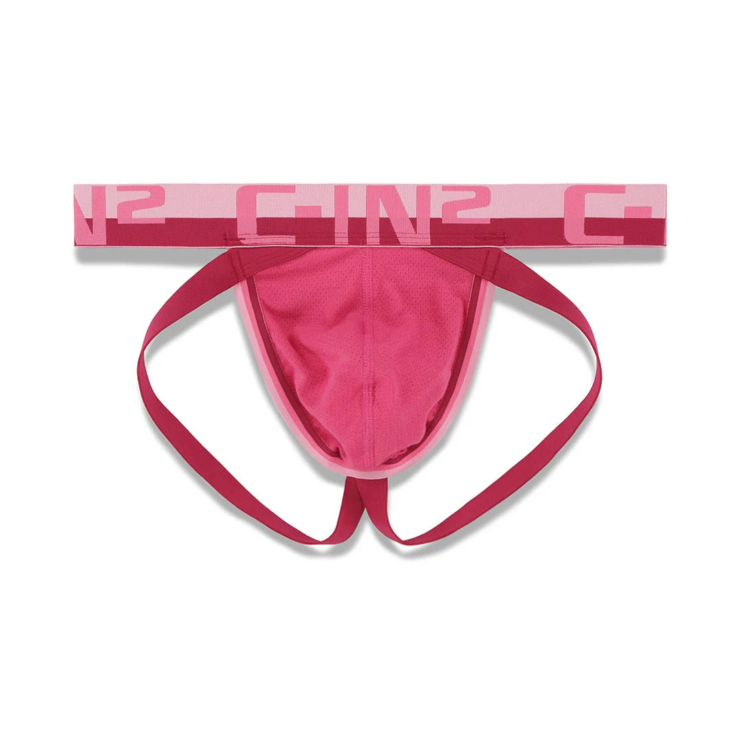 Grip Mesh Jock Pacey Pink - Image 3