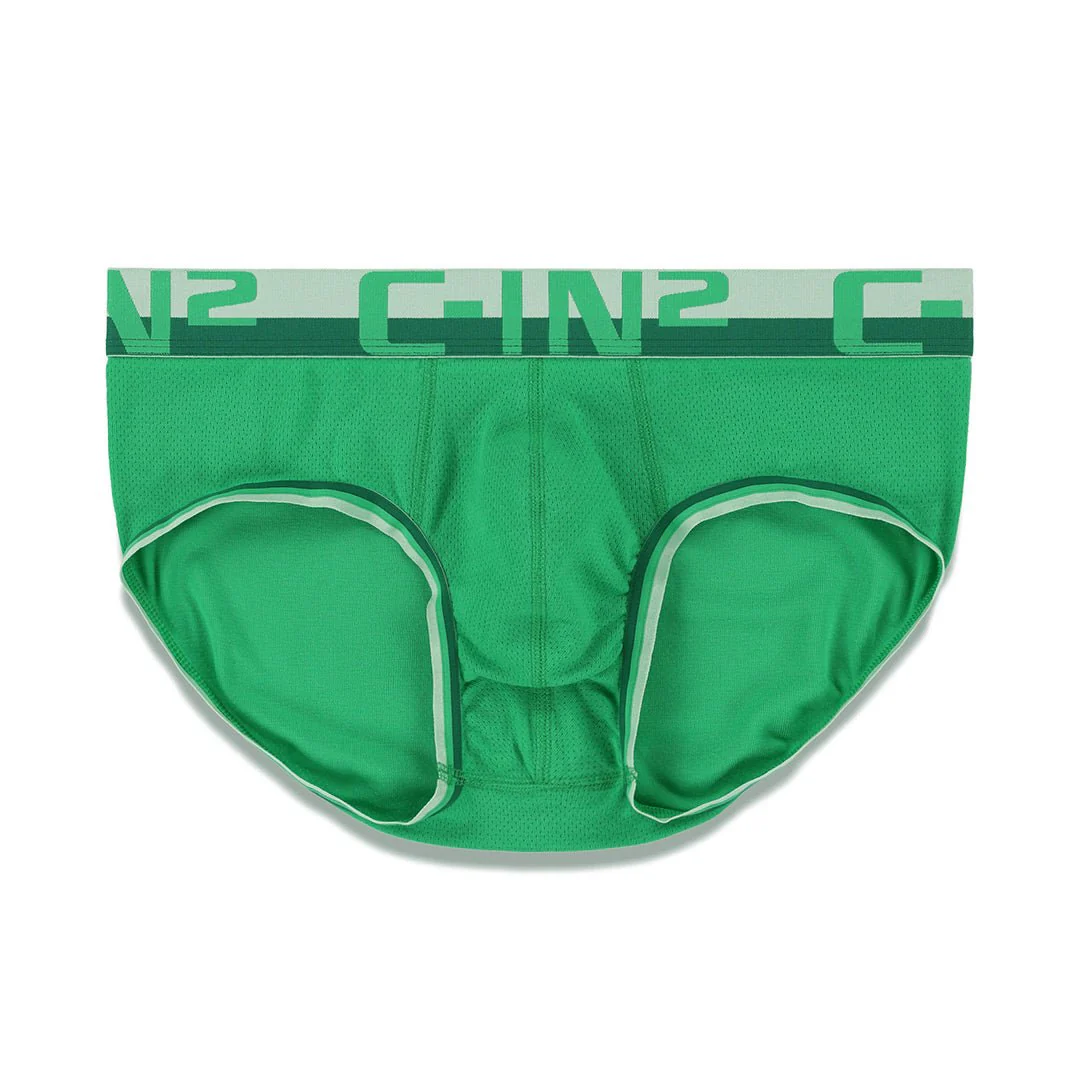Grip Mesh Mid Rise Brief Galileo Green - Image 4