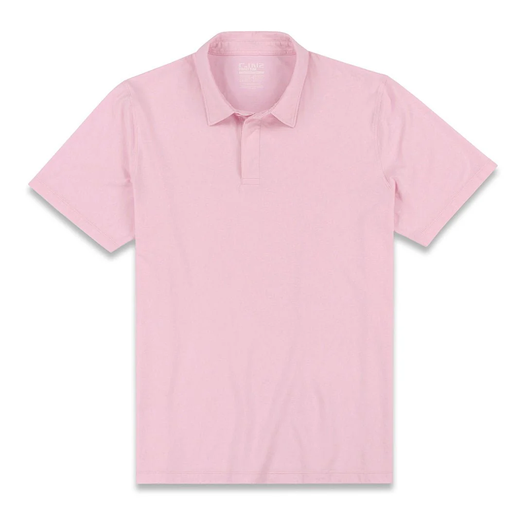 Perfect Pima Relaxed Polo Pino Pink - Image 3